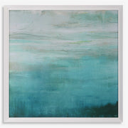 Uttermost Cancun Teal Waters White Framed Print