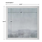 Uttermost Fate Neutral Light Gray and White Framed Print