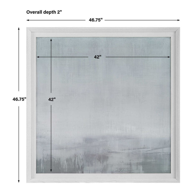 Uttermost Fate Neutral Light Gray and White Framed Print