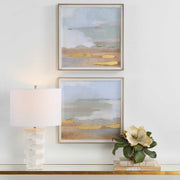 Uttermost Abstract Coastline Set of 2 Framed Prints