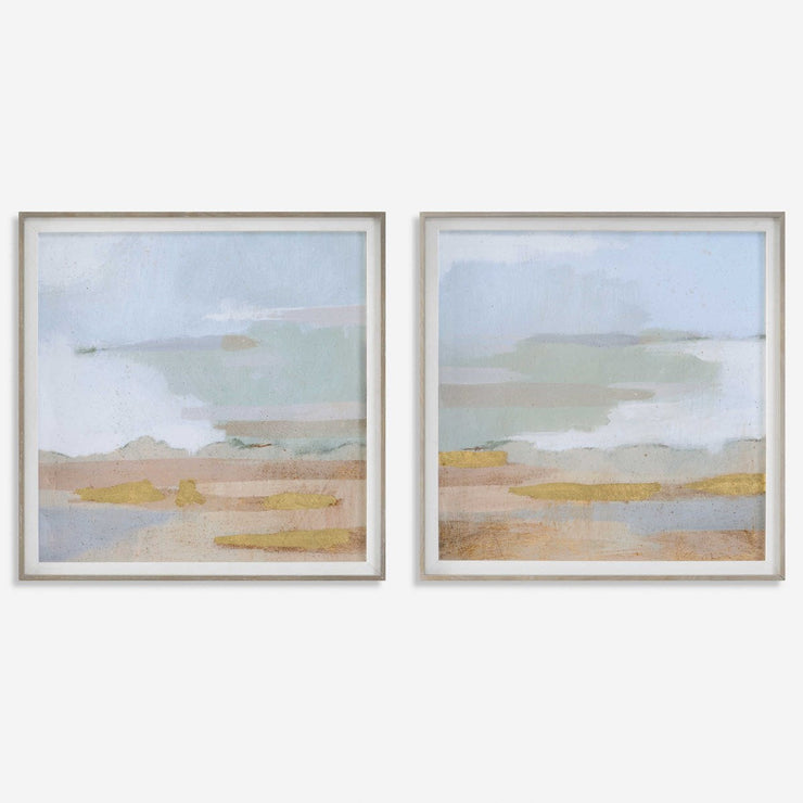 Uttermost Abstract Coastline Set of 2 Framed Prints