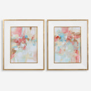 Uttermost A Touch Of Blush And Rosewood Fences Set of 2 Framed Prints