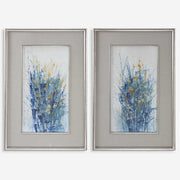 Uttermost Indigo Florals Set of 2 Framed Prints