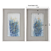 Uttermost Indigo Florals Set of 2 Framed Prints