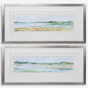 Uttermost Panoramic Seascape Set of 2 Framed Prints