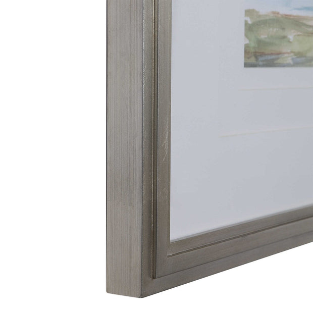 Uttermost Panoramic Seascape Set of 2 Framed Prints