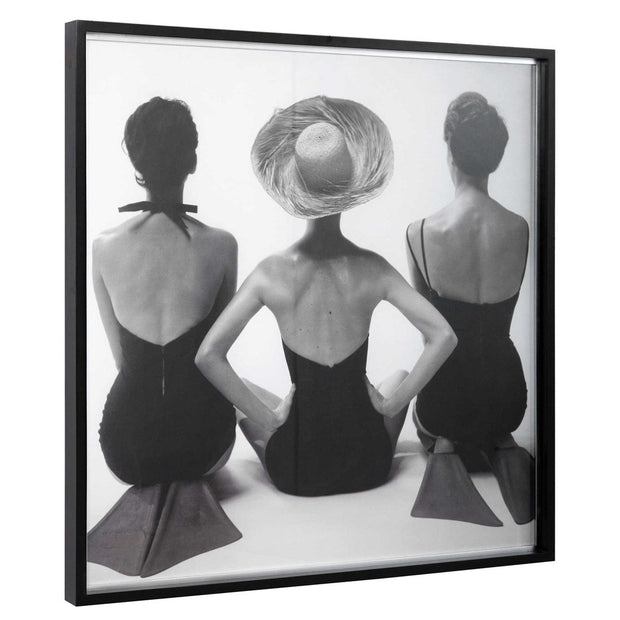 Uttermost Ladies' Swimwear1959 Black and White Framed Print