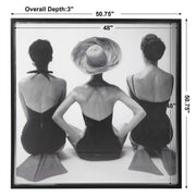 Uttermost Ladies' Swimwear1959 Black and White Framed Print