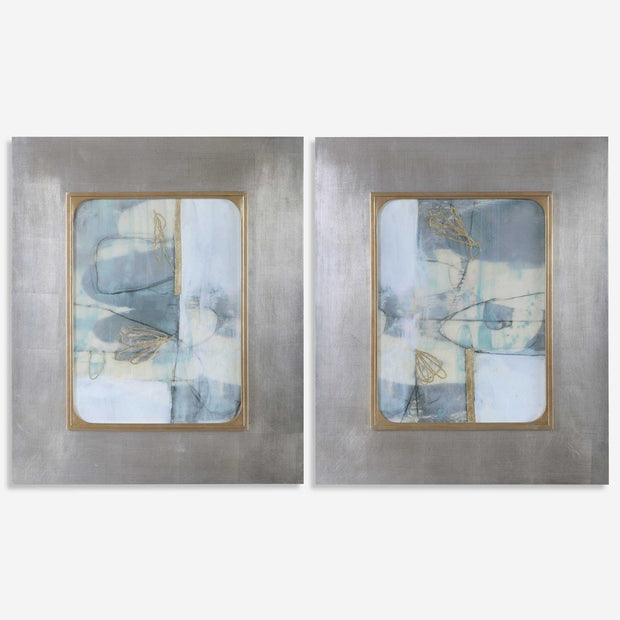 Uttermost Gilded Whimsy Set of 2 Abstract Framed Prints