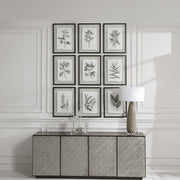 Uttermost Farmhouse Florals Set of 9 Framed Prints