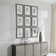 Uttermost Farmhouse Florals Set of 9 Framed Prints