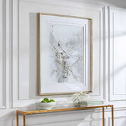 Uttermost Pathos Light Gray and White  Framed Print