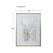 Uttermost Pathos Light Gray and White  Framed Print