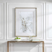 Uttermost Pathos Light Gray and White  Framed Print