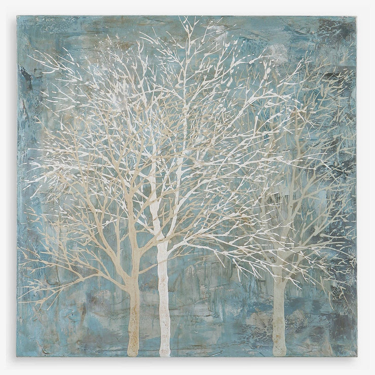 Uttermost Muted Silhouette Landscape Hand Painted Canvas
