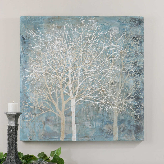 Uttermost Muted Silhouette Landscape Hand Painted Canvas