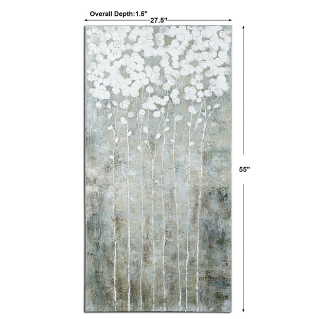Uttermost Cotton Florals Contemporary Hand Painted Canvas