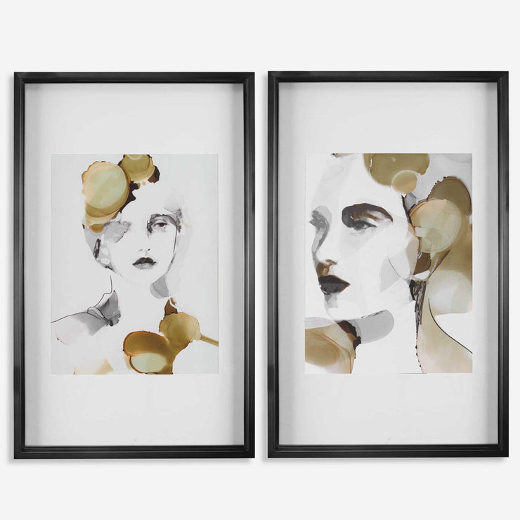 Uttermost Organic Portrait Set of 2 Framed Prints