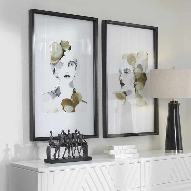 Uttermost Organic Portrait Set of 2 Framed Prints