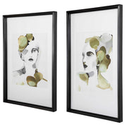 Uttermost Organic Portrait Set of 2 Framed Prints
