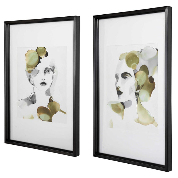 Uttermost Organic Portrait Set of 2 Framed Prints