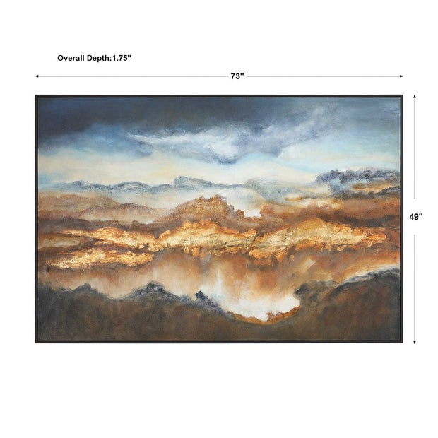 Uttermost Valley Of Light Hand Painted Canvas