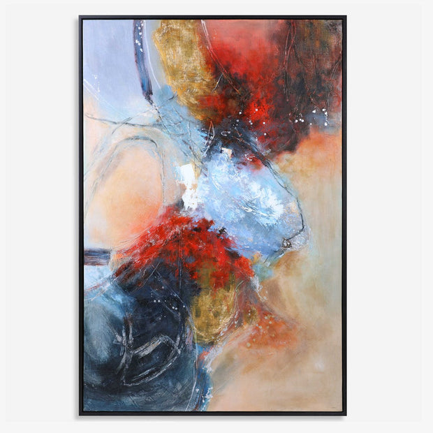Uttermost Summer Sunset Abstract Hand Painted Canvas