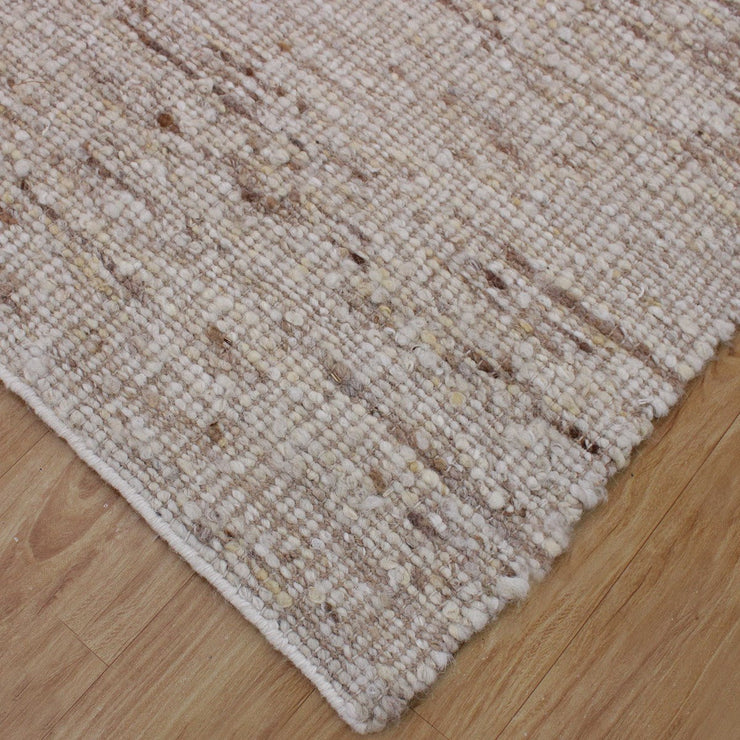 Uttermost Rafael Hand Knotted Ivory Wool and Natural Jute Rug ~ 6' x 9'