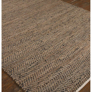 Uttermost Tobais Hand Woven Leather and Natural Hemp Rug ~ 5' x 8'