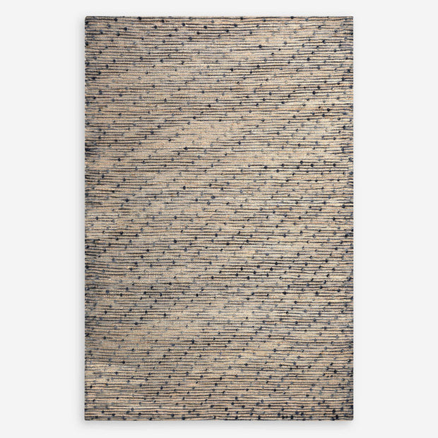 Uttermost Imara Hand Woven Natural Hemp and Navy Wool Rug ~ 9' x 12'