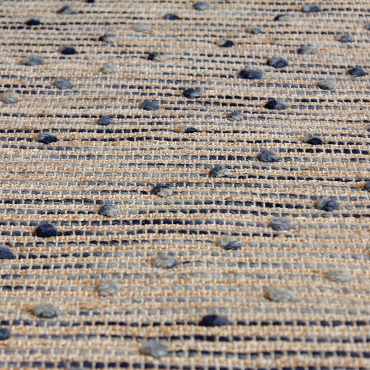 Uttermost Imara Hand Woven Natural Hemp and Navy Wool Rug ~ 5' x 8'
