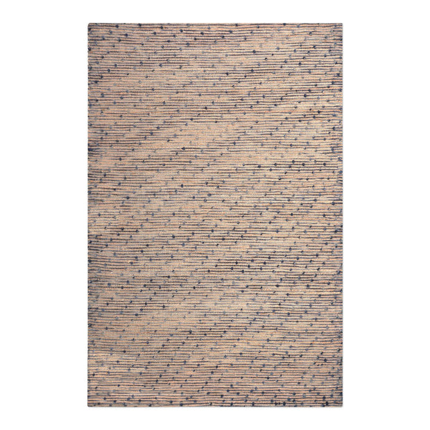 Uttermost Imara Hand Woven Natural Hemp and Navy Wool Rug ~ 5' x 8'