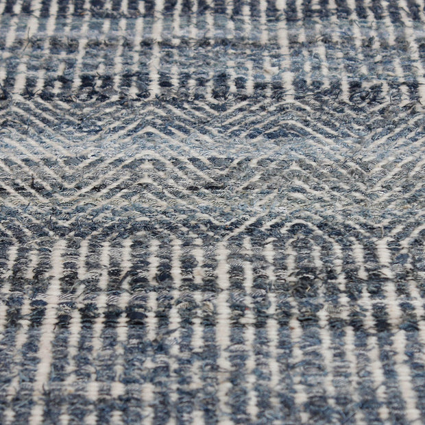Uttermost Bolivia Hand Woven Natural Wool Blue Denim Rug ~ 5 x 8