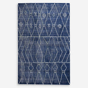 Uttermost Fressia Hand Woven Indigo Blue Wool Rug ~ 8' x 10'