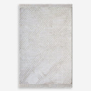 Uttermost Aledo Hand Woven Ivory Raised Geometric Pattern Rug ~ 6 x 9
