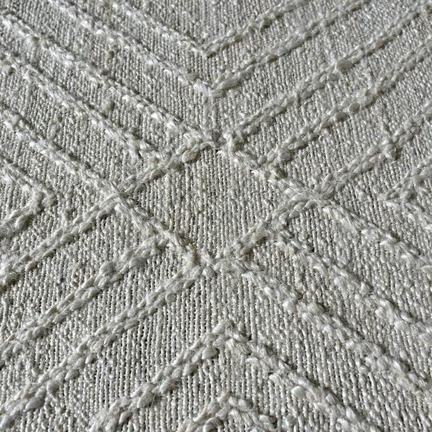 Uttermost Aledo Hand Woven Ivory Raised Geometric Pattern Rug ~  9 x 12