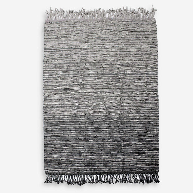 Uttermost Kirvin Hand Woven Taupe and Rustic Charcoal Rug ~ 6' x 9'