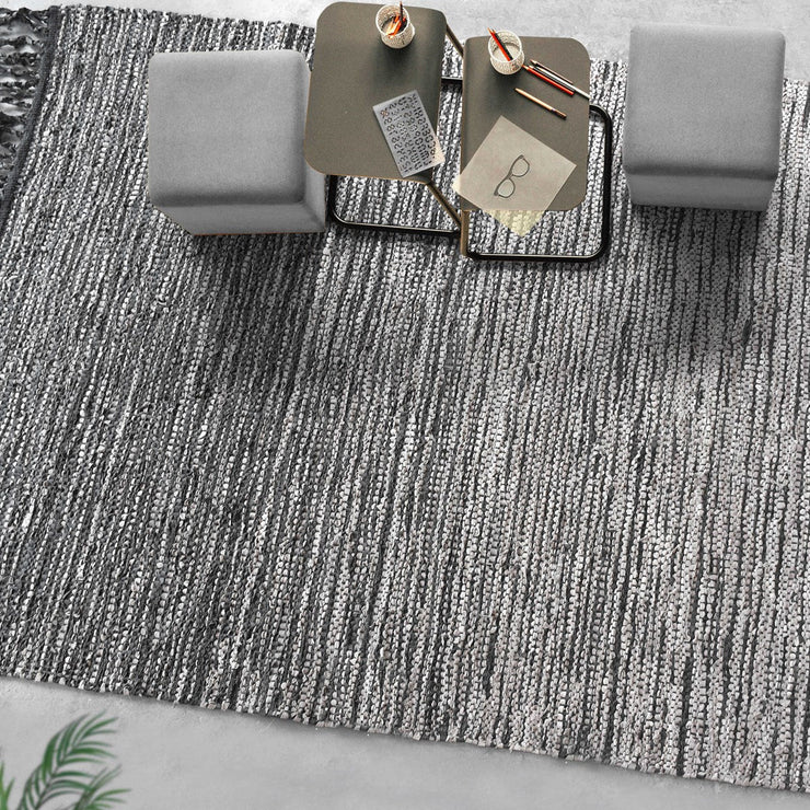 Uttermost Kirvin Hand Woven Taupe and Rustic Charcoal Rug ~ 9' x 12'