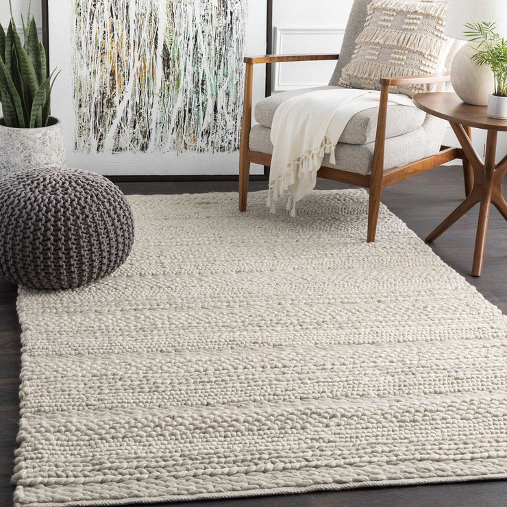 Uttermost Clifton Hand Woven Ivory Wool Rug ~ 9' x 13'