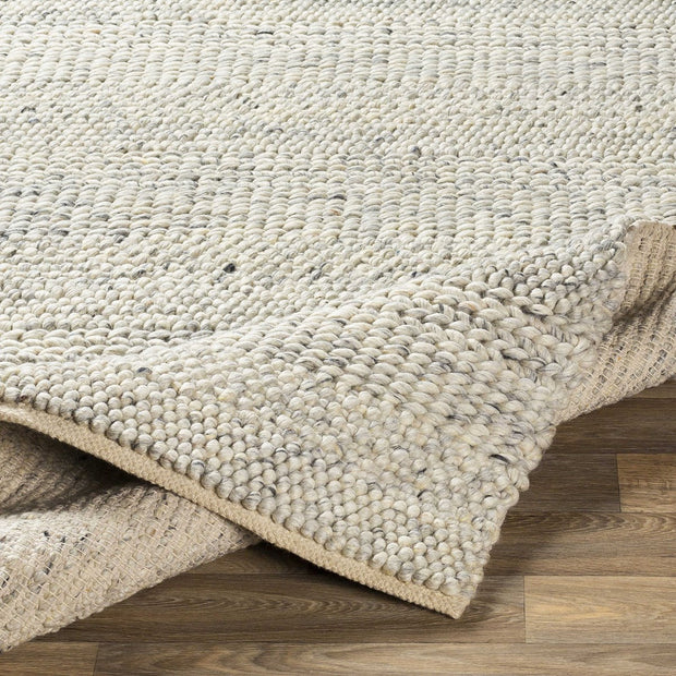 Uttermost Clifton Hand Woven Gray and Ivory Wool Rug ~ 8' x 10'
