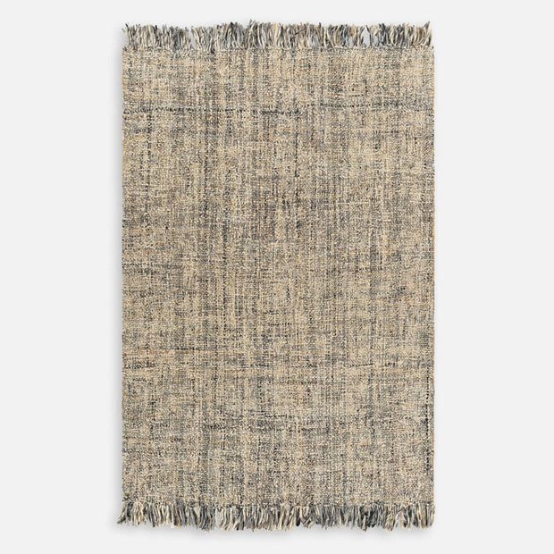 Uttermost Dumont Hand Woven Jute and Wool Tan, Gray & Charcoal Rug  ~ 5' x 7'6"