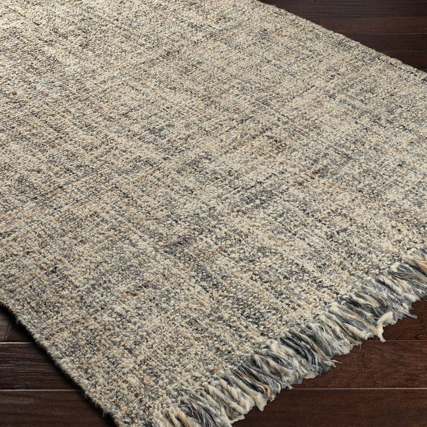 Uttermost Dumont Hand Woven Jute and Wool Tan, Gray & Charcoal Rug  ~ 8'10" x 12'