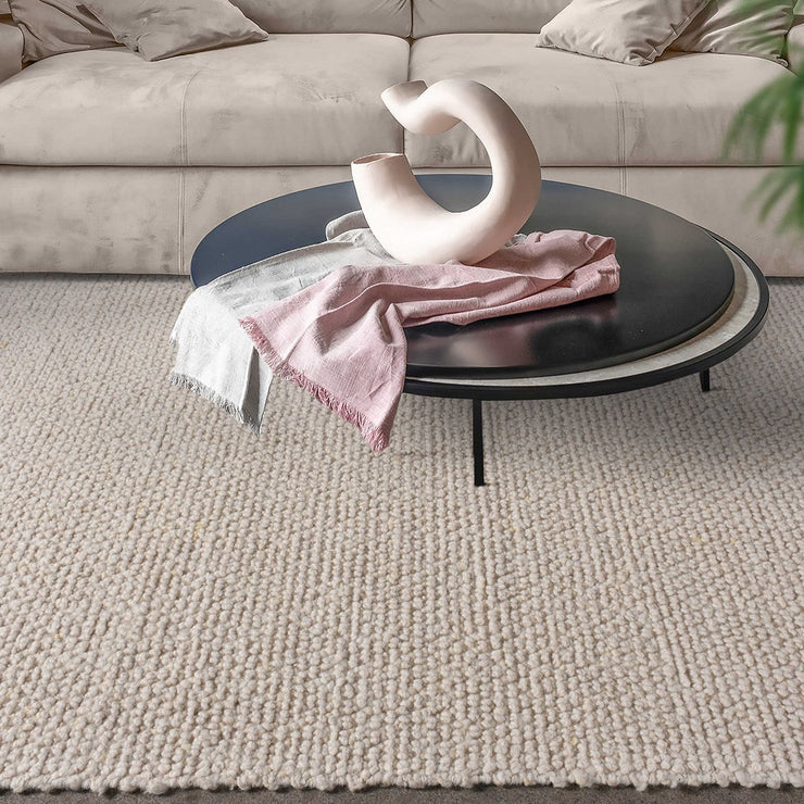 Uttermost Braxton Hand Woven Wool Beige Rug ~ 6 x 9