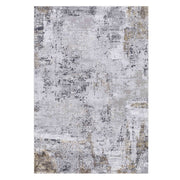 Uttermost Hampton Gray, Ivory, Taupe and Gold Modern Abstract Rug ~ 7'6" x 9'6"