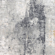 Uttermost Paoli Light Gray, Off White and Charcoal Modern Abstract Rug ~ 9' x 12'3"