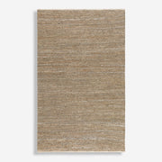 Uttermost Tobais Hand Woven Beige and Gray Leather With Natural Hemp Rug ~ 9' x 12'