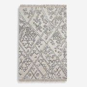 Uttermost Campo Table Tufted Ivory Distressed Tribal Pattern Rug ~ 9' x 12'