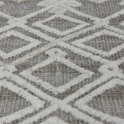 Uttermost Sieano Woven Ivory and Gray Wool Raised Tufted Rug ~ 8' x 10'