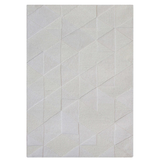 Uttermost La Veta Hand Tufted Ivory Geometric Pattern Rug ~ 6' x 9'