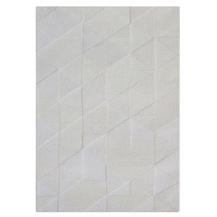 Uttermost La Veta Hand Tufted Ivory Geometric Pattern Rug ~ 6' x 9'